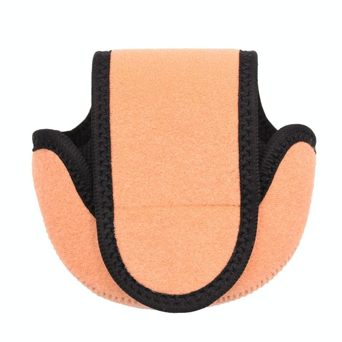 2 PCS Water Drop-Shaped Fishing Wheel Protective Case Neoprene Fish Wheel Bag(Orange)