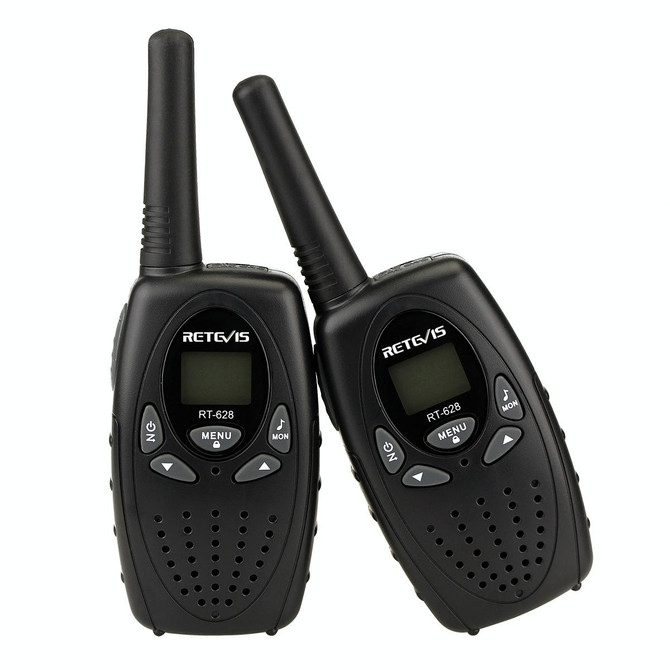 1 Pair RETEVIS RT628 0.5W US Frequency 462.550-467.7125MHz 22CHS Handheld Children Walkie Talkie(Black)