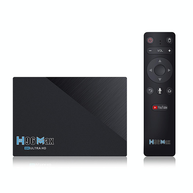 H96 Max 8K Smart TV BOX Android 11.0 Media Player with Remote Control, Quad Core RK3566, RAM: 4GB, ROM: 32GB, Dual Frequency 2.4GHz WiFi / 5G, Plug Type:US Plug