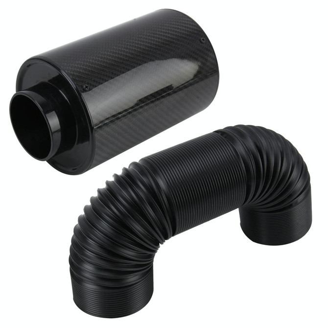 Universal Air Intakes Short Cold Racing Aluminium Air Intake Pipe Hose High Flow Cold Air Extension System Air Filter