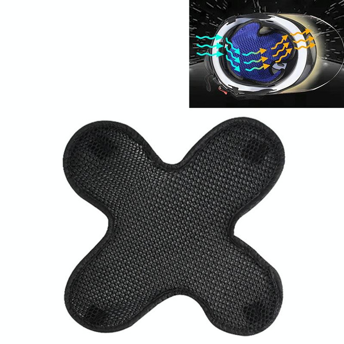 Motorcycle Helmet 3D Honeycomb Mesh Mat Heat-proof Breathable Pad(Black)