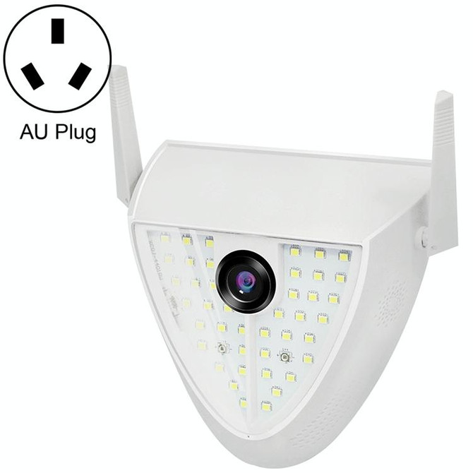 DP16 2.0 Megapixel 42 LEDs Garden Light Smart Camera, Support Motion Detection / Night Vision / Voice Intercom / TF Card, AU Plug
