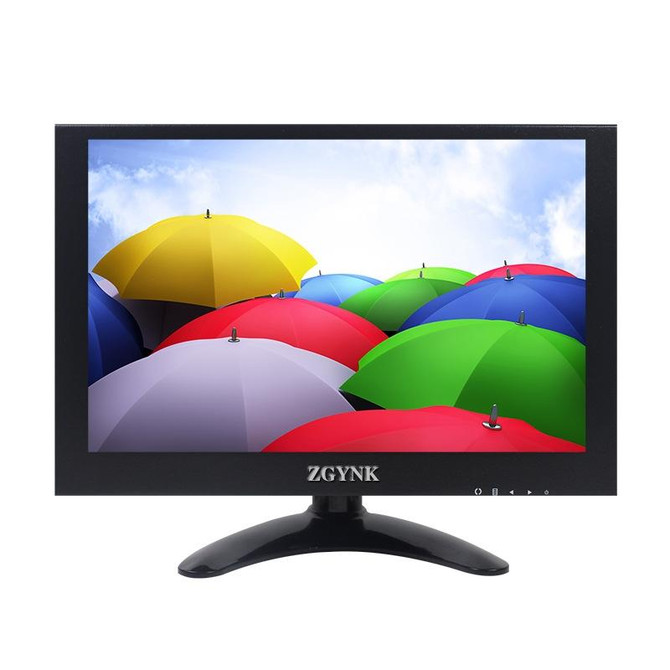 ZGYNK B1042 Portable High-Definition Metal Computer Monitor Display, Size:9.7 inch VGA AV HDMI BNC