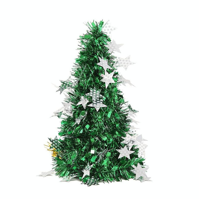 Mini Desktop Christmas Tree Hotel Shopping Mall Christmas Decoration, Size: With Five-pointed Star(Green)