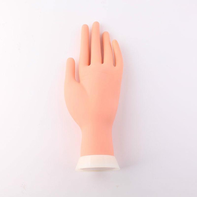 Manicure Practice Artificial Hand Model Simulated Hand Display Model, Style:Positionable