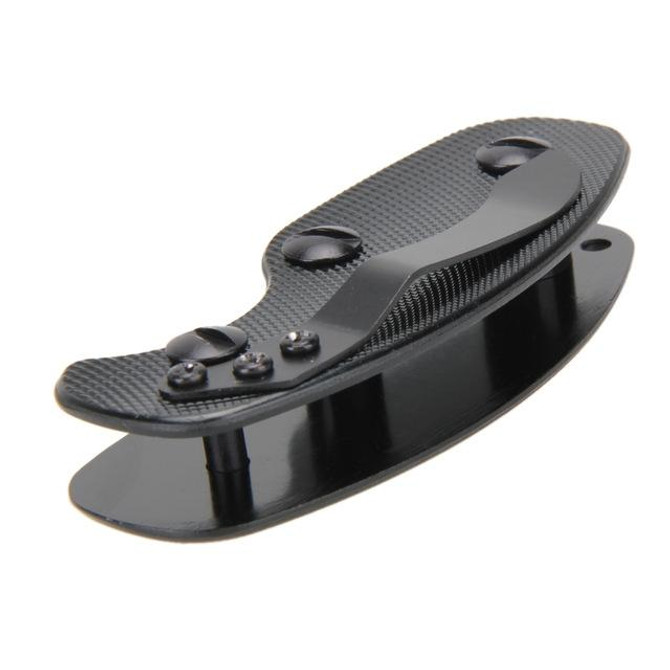 Portable Metal Key Storage Clip with Aluminum Alloy Back Clip(Black)