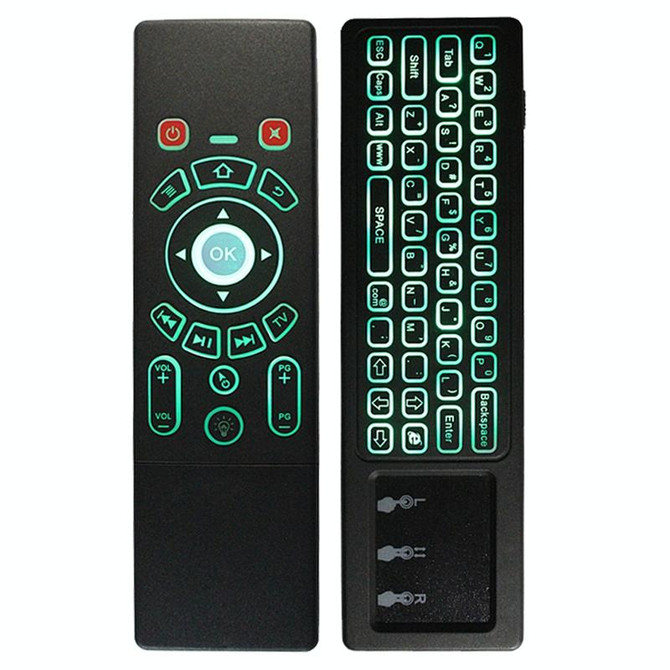 T6 Colorful Light Version Air Mouse 2.4GHz Wireless Keyboard Remote Controller with Touchpad & IR Learning for PC, Android TV Box / Smart TV, Multi-media Devices