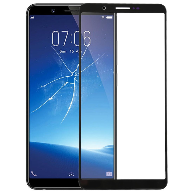 For Vivo Y71 Front Screen Outer Glass Lens (Black)