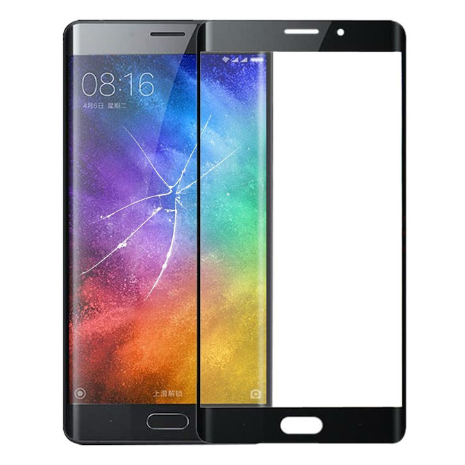 Front Screen Outer Glass Lens for Xiaomi Note 2(Black)