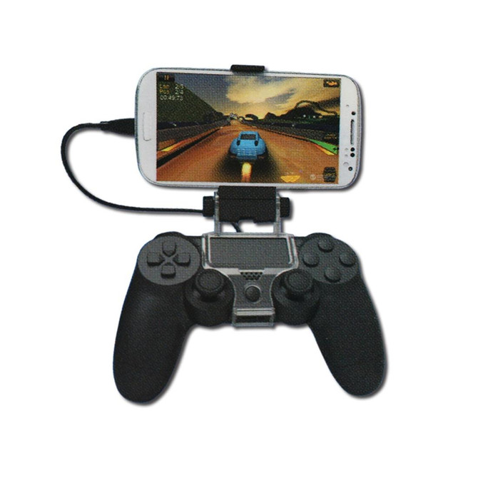 DOBE TP4-016 Smartphone OTG Clamp Holder for Sony PS4 Game Controller, Suitable for Up to 6 inch Phones