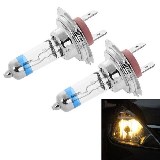 2 PCS H7 12V / 55W / 4300K / 2100lm Xenon Car Headlight Bulbs, Warm White