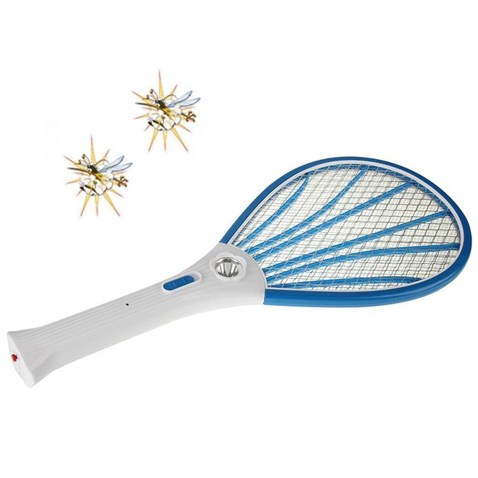 High Quality Rechargeable Electronic Mosquito Swatter with Flash Light, Length: 50cm (Random Color Delivery)