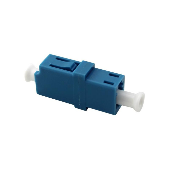 LC-LC Single-Mode Simplex Fiber Flange / Connector / Adapter / Lotus Root Device(Blue)