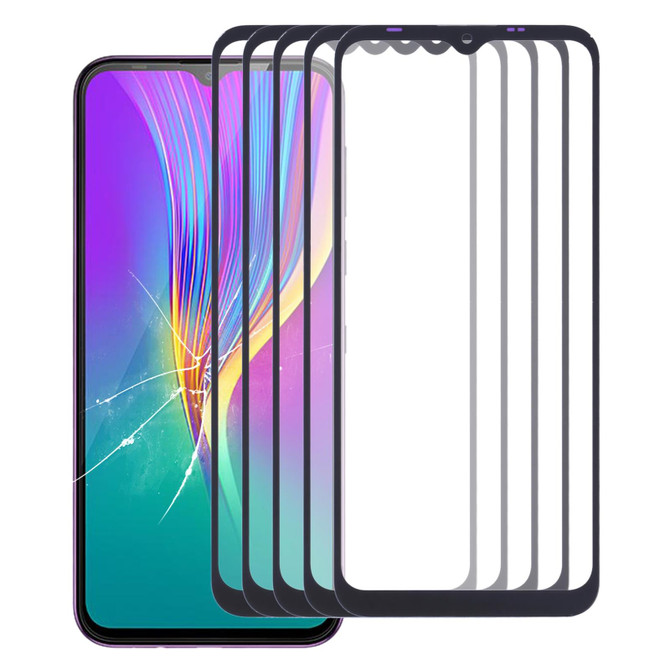 For Infinix Smart 4 / Smart 4c X653, X653c 5pcs Front Screen Outer Glass Lens