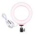 PULUZ 6.2 inch 16cm USB 3 Modes Dimmable LED Ring Vlogging Photography Video Lights with Tripod Ball Head(Pink)