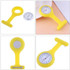 Portable Silicone Nurse Round Quartz Wristwatch Watch with Pin(Yellow)