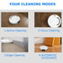 3-in-1 1800pa Smart Cleaning Robot Rechargeable Auto Robotic Vacuum Dry Wet Mopping Cleaner(White)