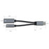 TA2B USB-C / Type-C Male to PD 60W USB-C / Type-C Charging + 3.5mm Audio Female Earphone Adapter (Silver Grey)