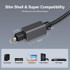 15m Digital Optical Audio Output/Input Cable Compatible With SPDIF5.1/7.1 OD5.0MM(Gray)