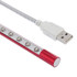 10-LED Portable Ultra Bright USB LED Light(Red)