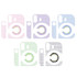 For Polaroid Mini 12 Body Camera Small Round Point Sunflower Sticker, Color: Pink
