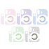 For Polaroid Mini 12 Body Camera Small Round Point Sunflower Sticker, Color: Black