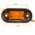 10-30V Oval Clearing Truck Trailer Side Marker Light (Orange)