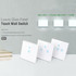 WS-EU-01 EWeLink APP & Touch Control 2A 1 Gang Tempered Glass Panel Smart Wall Switch, AC 90V-250V, EU Plug