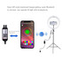 PULUZ 11.8 inch 30cm RGB Dimmable LED Ring Vlogging Selfie Photography Video Lights with Cold Shoe Tripod Ball Head & Phone Clamp (Black)(AU Plug)