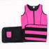 Neoprene Corset Yoga Vest Sweat Suit Postpartum Belly Belt, Size:XXXL(Rose Red)