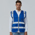 Multi-pockets Safety Vest Reflective Workwear Clothing, Size:XXL-Chest 130cm(Blue)