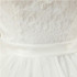 Vintage Lace Short Sleeved Round Neck Slim Slim Wedding Dress, Size:S(White)