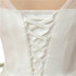 Vintage Lace Short Sleeved Round Neck Slim Slim Wedding Dress, Size:S(White)