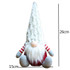 Christmas Decorations Santa Claus Faceless Doll Decoration Gift(Gray)