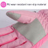 Cartoon Bow Rabbit Pattern Children Ski Gloves Windproof Waterproof Warm Cotton Gloves, Colour: Red(M)