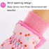 Cartoon Bow Rabbit Pattern Children Ski Gloves Windproof Waterproof Warm Cotton Gloves, Colour: Red(M)