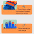 2020KL Cartoon Dinosaur Pattern Children Anti-Slip And Waterproof Ski Gloves Windproof and Warm Gloves for Cycling Sports, Colour: Navy Blue(XS)