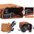 S.C.COTTON Liner Shockproof Digital Protection Portable SLR Lens Bag Micro Single Camera Bag Square Brown M