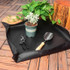 2 PCS Balcony Green Planting Pot Rolling Basin Mat Home Gardening Seed Planting Waterproof Flower Pad Replacement Operation Pad(V2.0 Black)