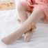 Spring And Autumn Girl Tights Bow Baby Knit Pantyhose Size: M 1-2 Years Old(Black)