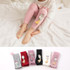 Children Pantyhose Knit Cotton Cartoon Girl Tights Baby Cropped Pants Socks Size: S 0-1 Years Old(Light Purple)