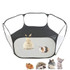 Portable Small Animal Game Fence Folding Outdoor Interior Pet Tent(Black Opp Bag)