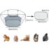 Portable Small Animal Game Fence Folding Outdoor Interior Pet Tent(Black Opp Bag)