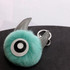 3 PCS Cartoon Croissant Hair Ball Keychain Pendant Bag Car Pendant(Army Green)