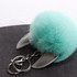 3 PCS Cartoon Croissant Hair Ball Keychain Pendant Bag Car Pendant(Grey)