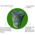 Sealing Probiotics Fermentation Garden Horticulture Tree Leaf Bag Compost Bag, Size: Large Lid With Window(Dark Black)