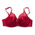 BR-JKN1063 Crossdressing Fake Breast Bra Without Fake Breast, Size: 34/75D(Red)
