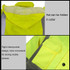 Winter Warm Waterproof Short Multi-pocket Reflective Cotton Jacket, Size: M(Fluorescent Yellow)