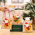 Christmas Decoration Riding Deer Tote Bag Kids Candy Cartoon Gift Bag, Style: Striped Odl Man