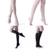 Unisex Shaping Elastic Socks Secondary Tube Decompression Varicose Stockings, Size:L(Black Color - Open Toe)